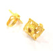Gold Ring Settings Blank inlay Ring Mosaic Ring Bezel Base Cabochon Mountings Adjustable (10mm blank ) Gold Plated Brass G10183