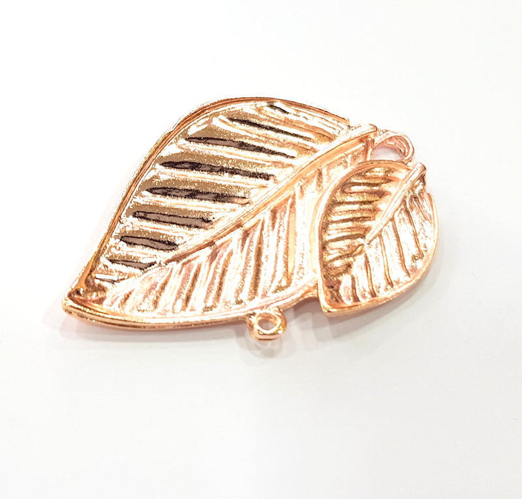 Leaf Pendant Rose Gold Plated Pendant (61x38 mm) G10194