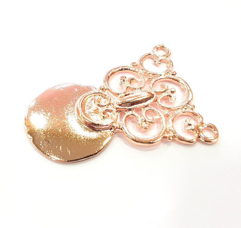 Rose Gold Pendant Rose Gold Plated Pendant (69x48 mm) G10201
