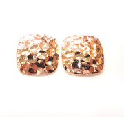 2 Rose Gold Charms Blank Rose Gold Plated Charms (18 mm) G10212