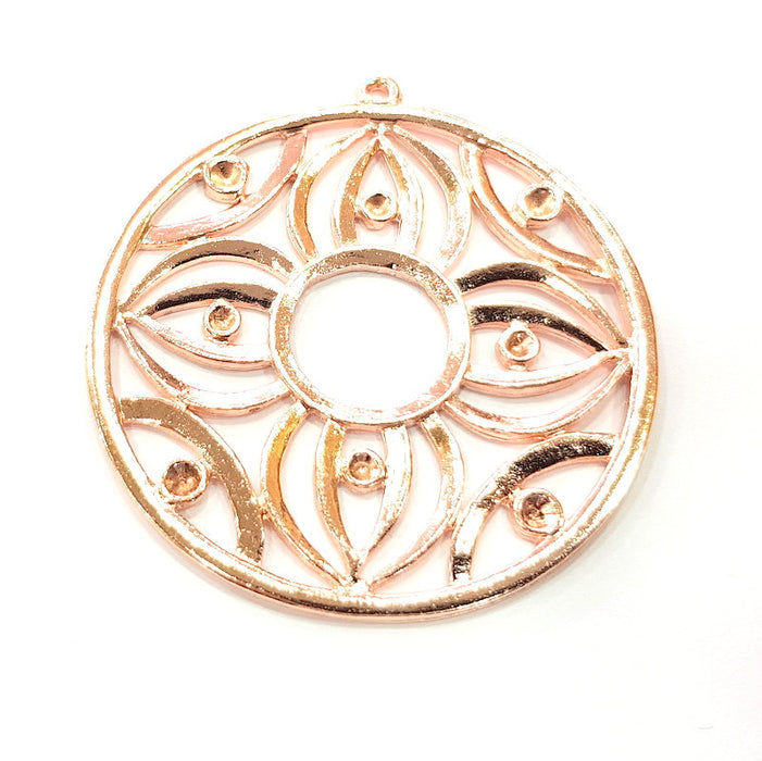 Lotus Flower Pendant Rose Gold Pendant (56 mm) G10214