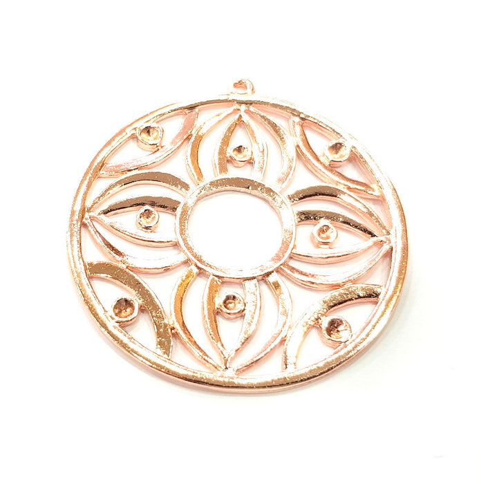 Lotus Flower Pendant Rose Gold Pendant (56 mm) G10214