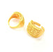 Gold Ring Blank Ring Settings Ring Bezel Base Cabochon Mountings Adjustable  (2mm  blank ) Gold Plated Brass G10224