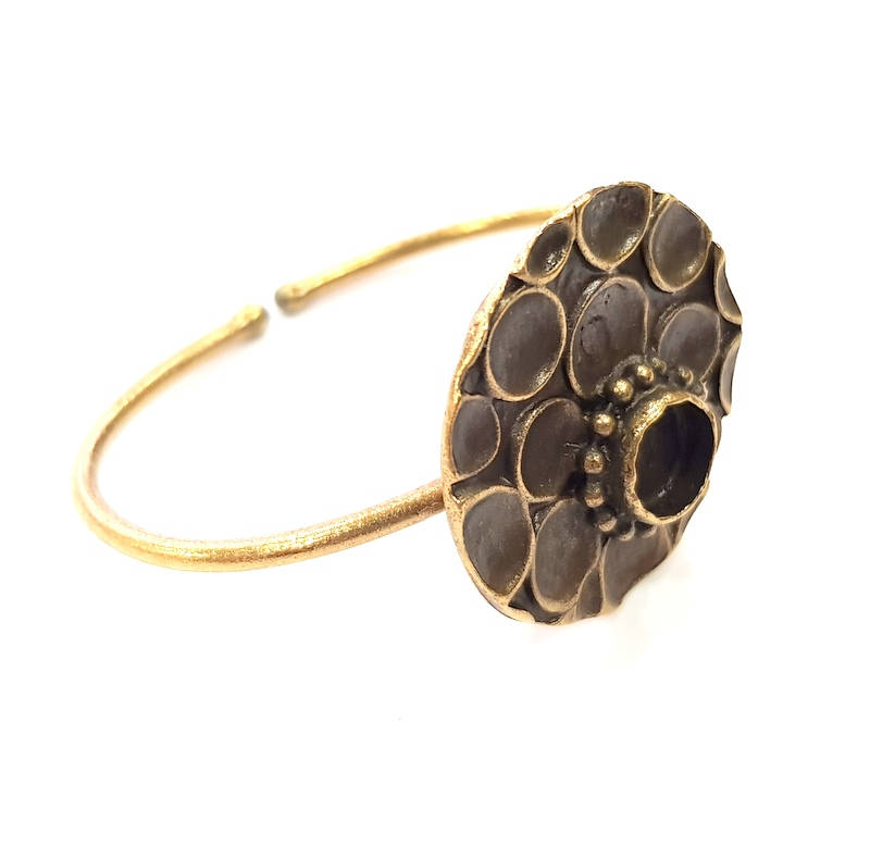 Bangle Blanks Antique Bronze Bracelet Blanks Cuff Blanks Adjustable Bracelet Blank Antique Bronze Plated Brass (10mm Blanks) G11950