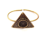 Bangle Blanks Antique Bronze Bracelet Blanks Cuff Blanks Adjustable Bracelet Blank Antique Bronze Plated Brass (14mm Blanks) G11951