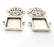 4 Silver Connector Pendant Blank Bezel Base Setting inlay Blank Earring Base Resin Mountings Antique Silver Plated (16 mm blank)  G11968
