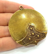 Antique Bronze Pendant Antique Bronze Plated Metal ( 58mm) G11987