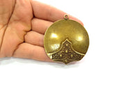 Antique Bronze Pendant Antique Bronze Plated Metal ( 58mm) G11987