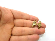 20 Antique Bronze Ottoman Signature Charm Antique Bronze Plated Charms (20x10mm) G12003