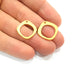 4 Gold Charm Gold Plated Charms  (20mm)  G10260