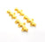 4 Gold End Bar Separator Findings  (18x8 mm) , Gold Plated Metal G10262