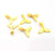 6 Fish Tail Charm Gold Charm Gold Plated Charms  (15x15mm)  G10271