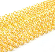 Gold Plated Rolo Chain  1 Meter - 3.3 Feet  (4 mm)   G9813
