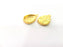 2 Gold Pendant Blank Base Setting Necklace Blank Resin Blank Mountings inlay Blank Gold Plated Blank ( 16x12mm blank ) G10277