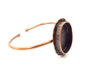 Copper Bracelet Blanks Bangle Blanks Cuff Blanks Adjustable Bracelet Blank Antique Copper Plated Brass (24x17mm Blanks ) G12014