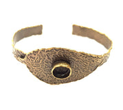 Hammered Bracelet Blanks Bangle Blanks Cuff Blanks Adjustable Bracelet Blank Antique Bronze Plated Brass (10mm Blanks) G12016