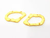 2 Cloud Connector Charm Gold Plated Metal Charms  (36x25mm)  G10351