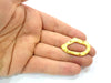 2 Cloud Connector Charm Gold Plated Metal Charms  (36x25mm)  G10351