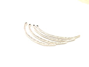 10 Silver Charms Antique Silver Plated Charms (61x3mm) G10356