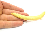 Gold Pendant Connector Gold Plated Metal Pendant (122x12mm)  G10382