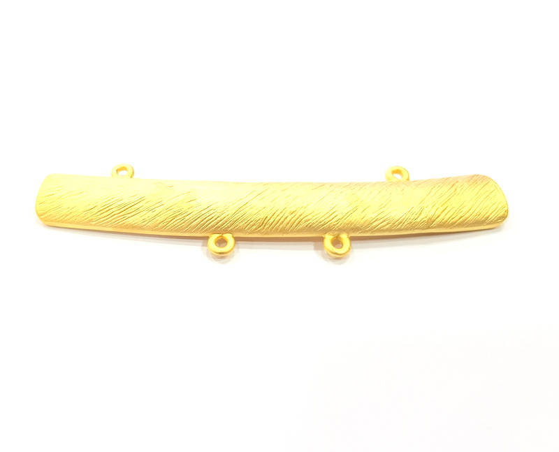 Gold plated Connector Gold Plated Metal Pendant (85x11mm)  G10392