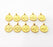 600 Pcs Gold Plated  Ottoman Signature Charms ,  G9817