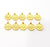 400 Pcs  Gold Plated Ottoman Signature Charms ,  G9817