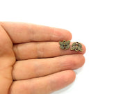 20 Leaf Charm Antique Bronze Charm Antique Bronze Plated Metal Charms (12x12mm) G10479