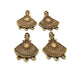 4 Antique Bronze Connector Charm Antique Bronze Plated Metal Charms (28x20mm) G10481