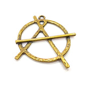 2 Antique Bronze Charm Antique Bronze Plated Metal Charms (49x40mm) G10485