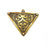 2 Triangle Pendant Antique Bronze Pendant Antique Bronze Plated Metal Pendant (47x38mm) G10503