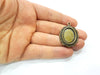 2 Antique Bronze Pendant Blank inlay Blank Mosaic Blank Resin Blank Bezel Base Setting Mountings Antique Bronze Plated(24x17mm blank) G10507