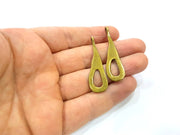 4 Antique Bronze Charm Antique Bronze Plated Metal Charms (46x14mm) G10508