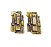 2 Antique Bronze Charm Antique Bronze Plated Metal Charms (29x16mm) G10518