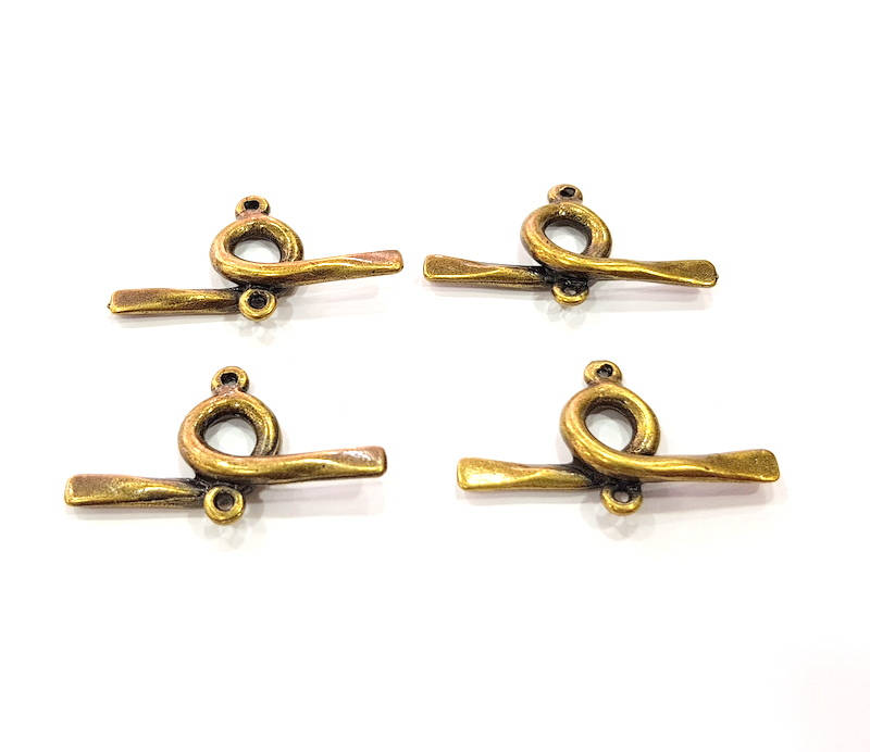10 Antique Bronze Connector Antique Bronze Plated Connector (30x17mm) G10524