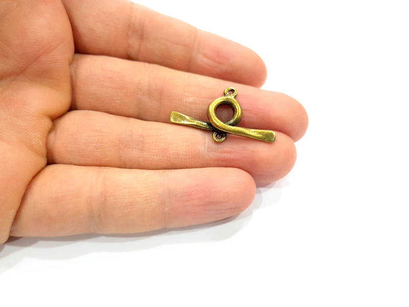 10 Antique Bronze Connector Antique Bronze Plated Connector (30x17mm) G10524
