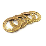 8 Circle Charm Antique Bronze Charm Antique Bronze Plated Metal Charms (23mm) G10532