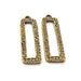 6 Square Frame Charm Antique Bronze Charm Antique Bronze Plated Metal Charms (38x11mm) G10534