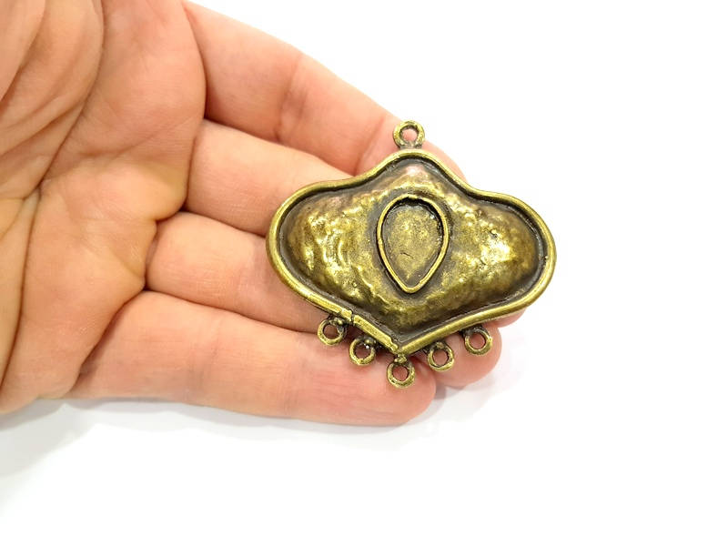 Antique Bronze Pendant Antique Bronze Plated Metal Pendant (58x57mm) G10536
