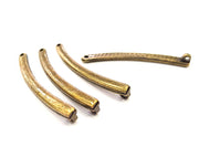 4 Ringed Rod Connector Antique Bronze Connector Pendant Antique Bronze Plated Metal Pendant (48x4mm) G10537