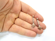 10 Copper Charm (30x9mm) Antique Copper Charm Antique Copper Plated Metal  G15749