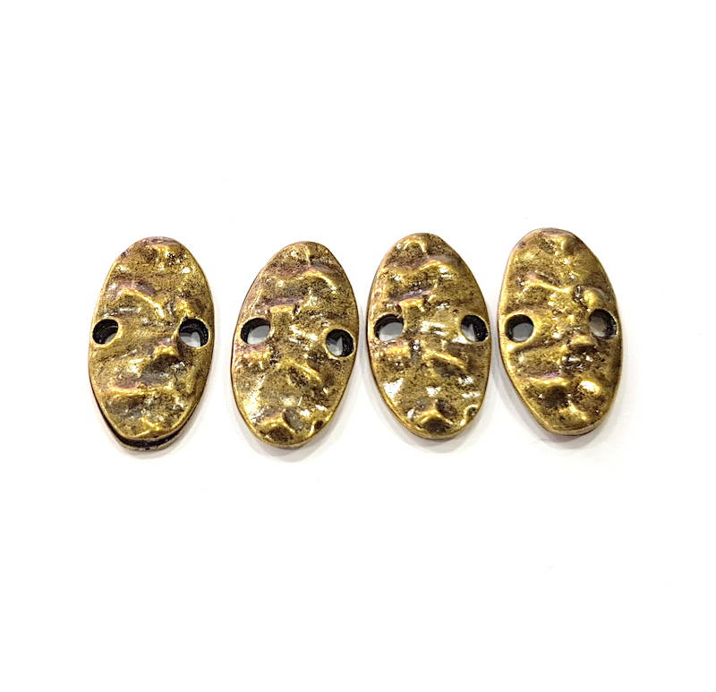 10 Antique Bronze Connector Antique Bronze Plated Metal (21x10mm) G10578