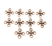 20 Copper Connector Antique Copper Charm Antique Copper Plated Metal (14mm) G12080