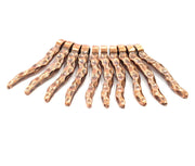 10 Copper Charm (30x4mm) Antique Copper Charm Antique Copper Plated Metal  G12083