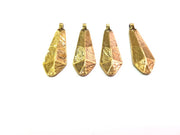 4 Antique Bronze Charm Antique Bronze Plated Metal  (38x13mm) G10601