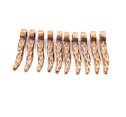 10 Copper Charm (22x4mm) Antique Copper Charm Antique Copper Plated Metal  G12089