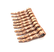 10 Copper Charm (22x4mm) Antique Copper Charm Antique Copper Plated Metal  G12089