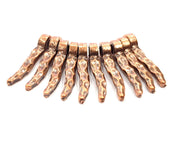 10 Copper Charm (22x4mm) Antique Copper Charm Antique Copper Plated Metal  G12089