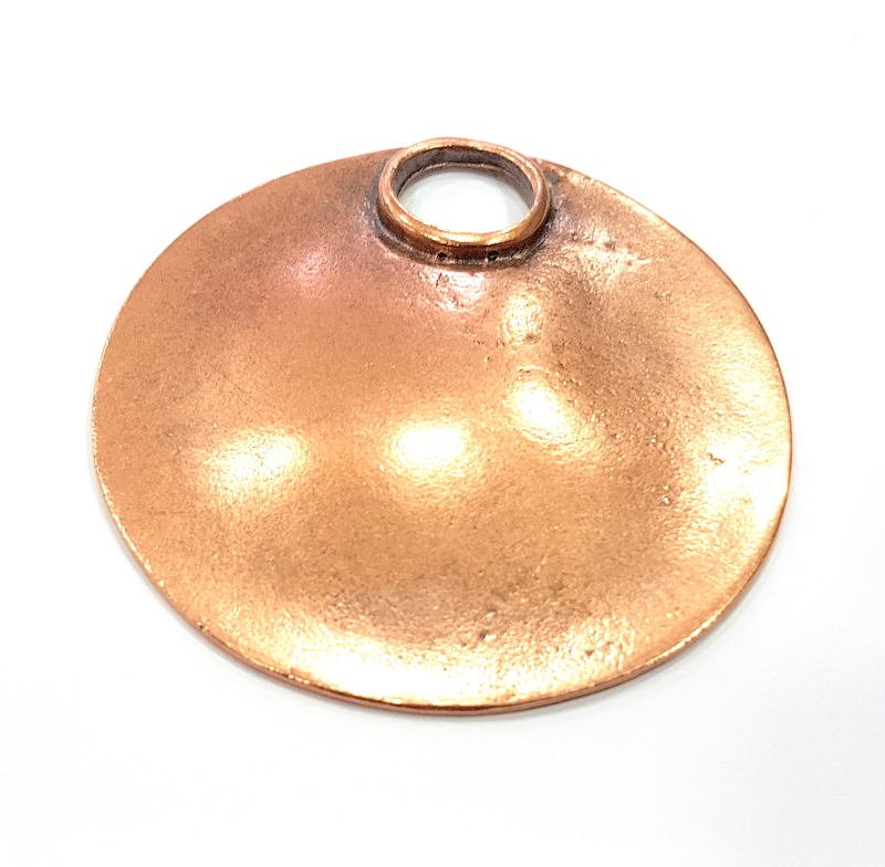 Copper Pendant Antique Copper Pendant Antique Copper Plated Metal ( 61 mm ) G12090