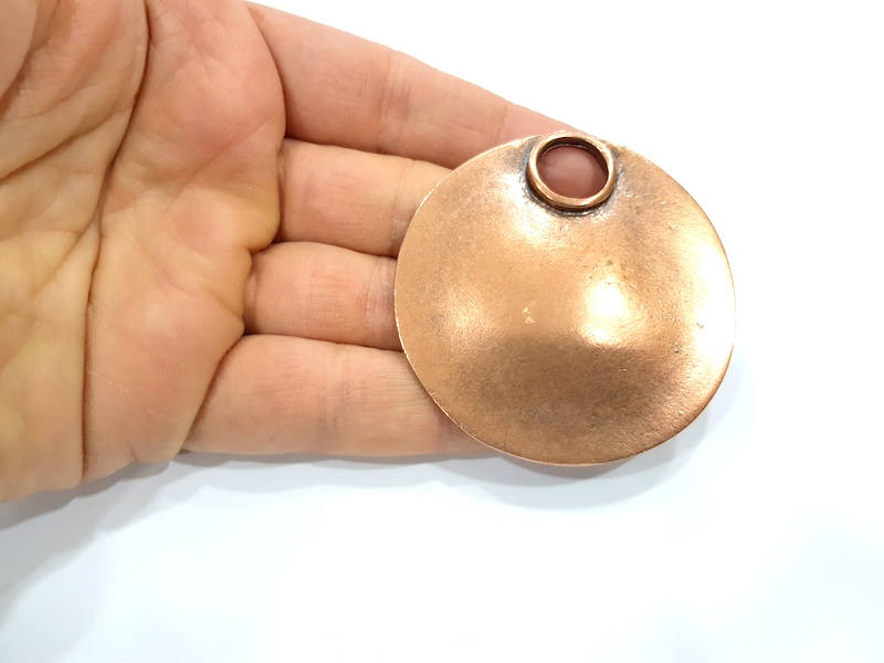 Copper Pendant Antique Copper Pendant Antique Copper Plated Metal ( 61 mm ) G12090